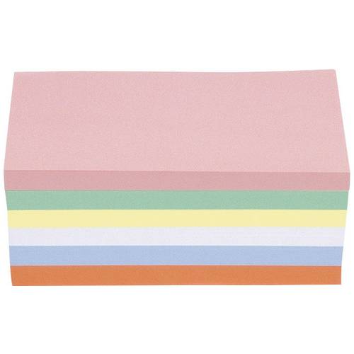 Thumbnail - magnetoplan 111151510 Moderationskarte Rosa, Grün, Gelb, Weiß, Blau, Orange rechteckig 200 mm x 100 mm 500 St.