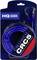 Verpackung eines blauen RCA-Stereo-Patchkabels der Marke 'CRUNCH CRC5', 5 Meter lang, Teil der HQ Power Series.