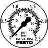 FESTO Manometer 159598 FMA-50-2,5-1/4-EN 0 bis 2.5 bar 1 St.