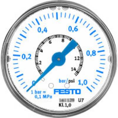FESTO Manometer 161126 MAP-40-1-1/8-EN 0 bis 1 bar 1 St.