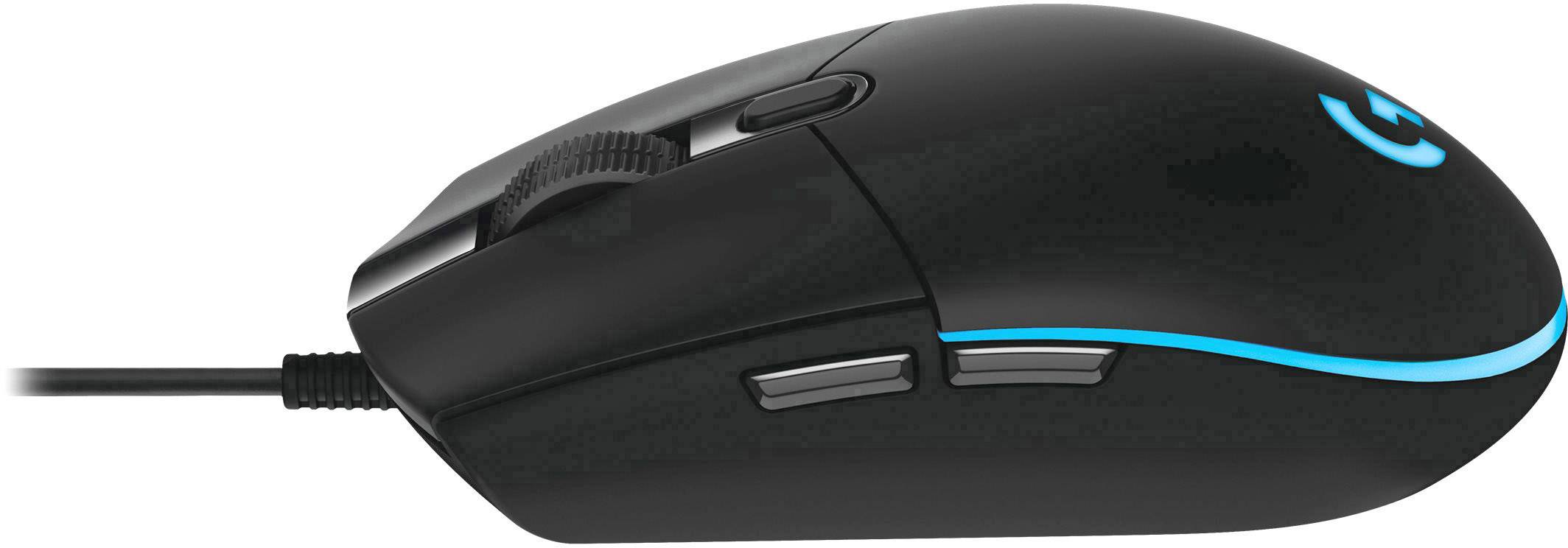 Logitech Pro Hero Gaming-Maus USB Optisch Schwarz, Blau 6 Tasten 16000 dpi Beleuchtet, Integrierter Profilspeicher-2