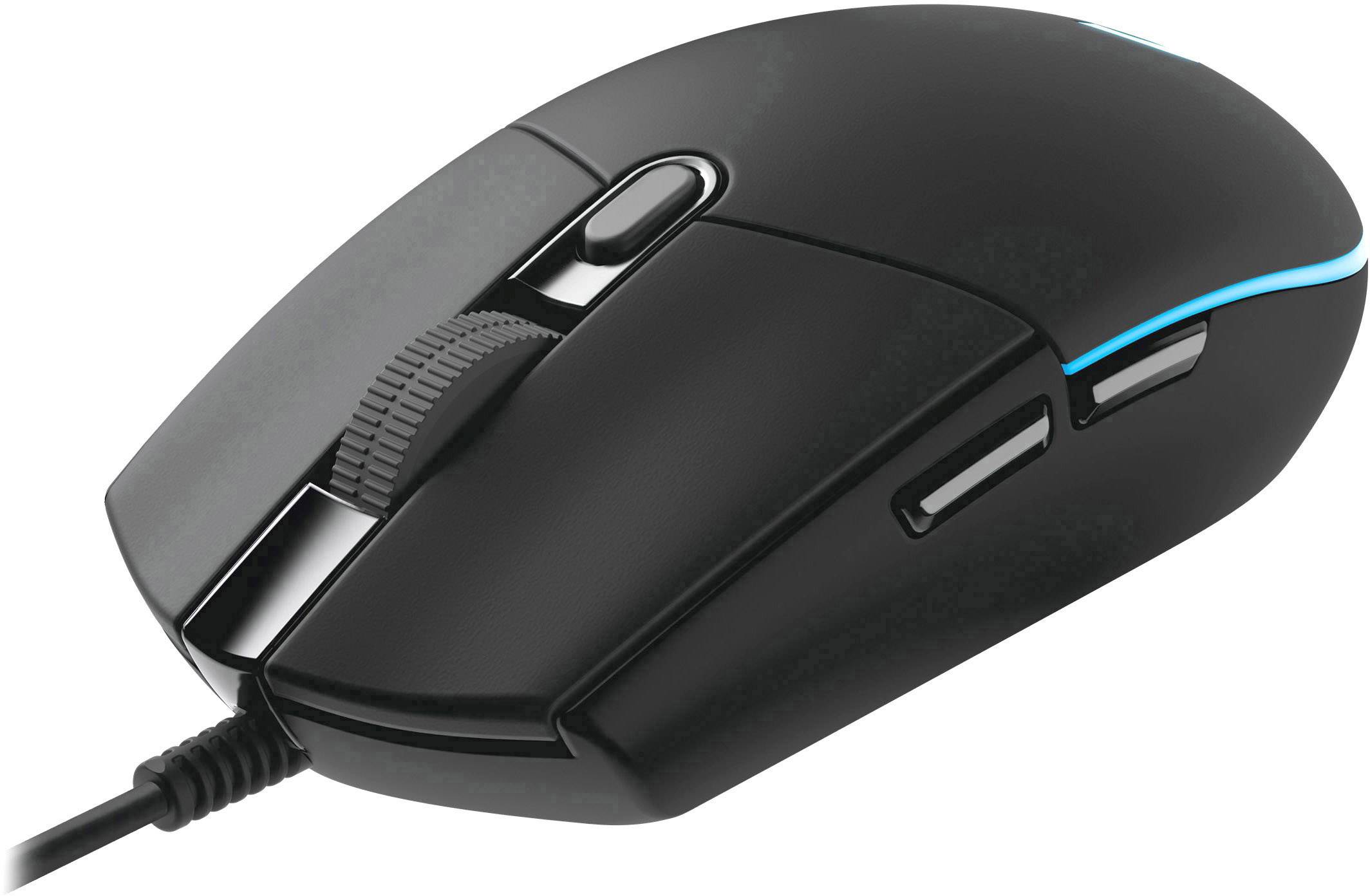 Logitech Pro Hero Gaming-Maus USB Optisch Schwarz, Blau 6 Tasten 16000 dpi Beleuchtet, Integrierter Profilspeicher-3