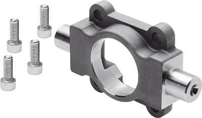 Metallhalterung mit fünf Schrauben. Geeignet zur Befestigung von Teilen in Maschinen oder mechanischen Vorrichtungen.