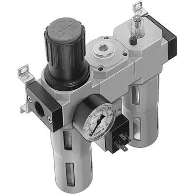 FESTO 185809 FRC-3/8-D-MIDI-KB Wartungseinheit Druckluft, Inerte Gase Betriebsdruck (max.) 16 bar
