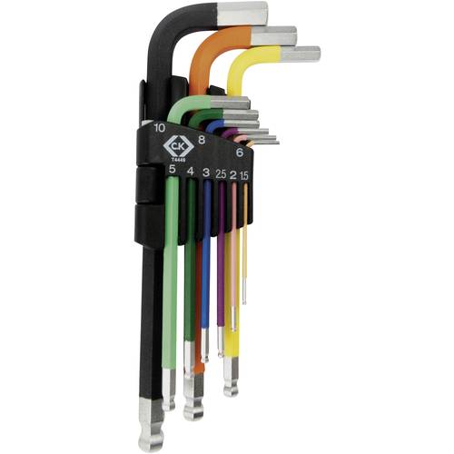 C.K Sechskantschlüssel-Set Schlüsselweite (metrisch): 1.5 mm, 2 mm, 2.5 mm, 3 mm, 4 mm, 5 mm, 6 mm, 8 mm, 10 mm