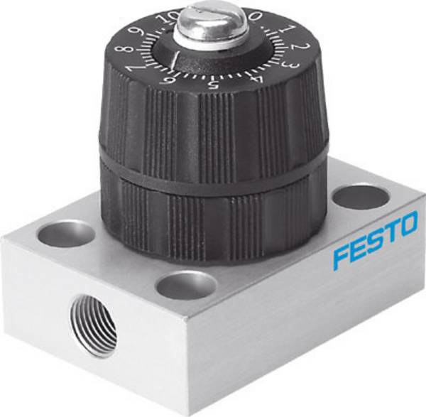 FESTO Präzisions-Drosselventil 542024 GRPO-70-1/8-AL G 1/8, G 1/8 Gehäusematerial PA Dichtungsmaterial NBR, PVC 1 St.