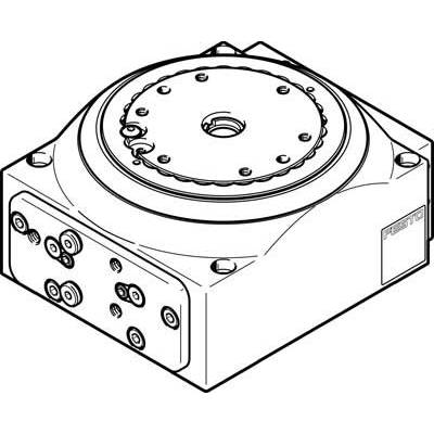 FESTO Rundschalttisch 548077 DHTG-65-4-A Gehäusematerial: Aluminium-Knetlegierung 1 St.