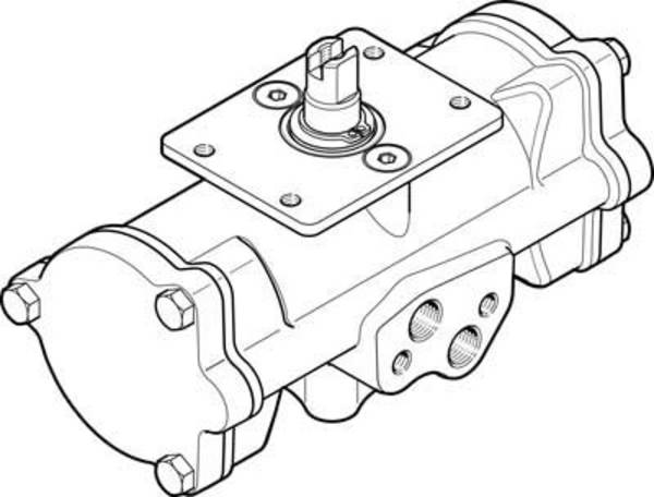 FESTO Schwenkantrieb 552870 DAPS-0030-090-R-F03-CR Gehäusematerial: Stahl nicht rostend  1 St.