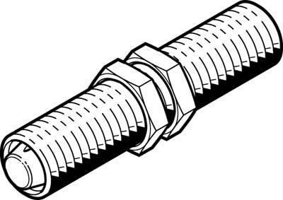 FESTO Stoßdämpfer 1179879 DYEF-M16-Y1 Gehäusematerial: Stahl Hublänge: 1.3 mm 1 St.
