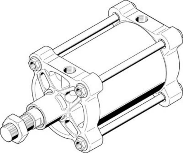 FESTO 2536755 DSBG-160-250-P-N3 Normzylinder  Hublänge: 250 mm 1 St.