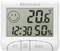 Digitales Thermometer zeigt 20,6 Grad Celsius, 50% Luftfeuchtigkeit und eine Uhrzeit von 12:30 an. Smiley-Gesicht links oben.
