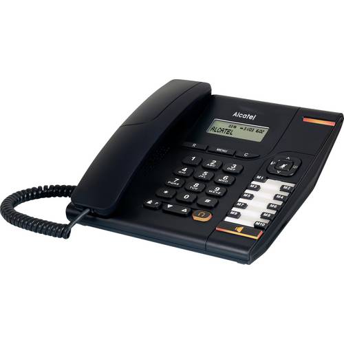 Alcatel Temporis 580 Noir Schnurgebundenes Telefon, analog Freisprechen, Headsetanschluss LC-Display Punktmatrix Mono Sc...