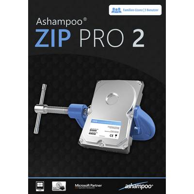 Ashampoo ZIP PRO 2 Vollversion, 3 Lizenzen Windows Multimedia-Software