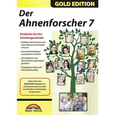 Markt & Technik Der Ahnenforscher 7 Vollversion, 1 Lizenz Windows Nachschlagewerke