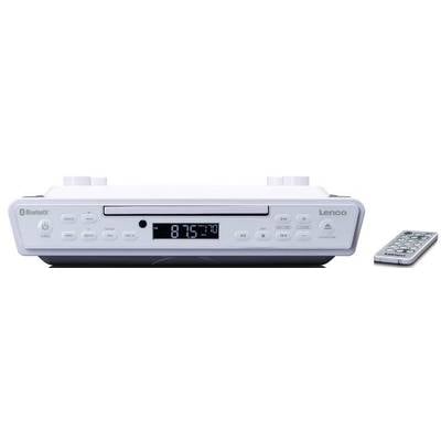 Lenco KCR-150WH Küchenradio UKW Bluetooth®, CD   Weiß