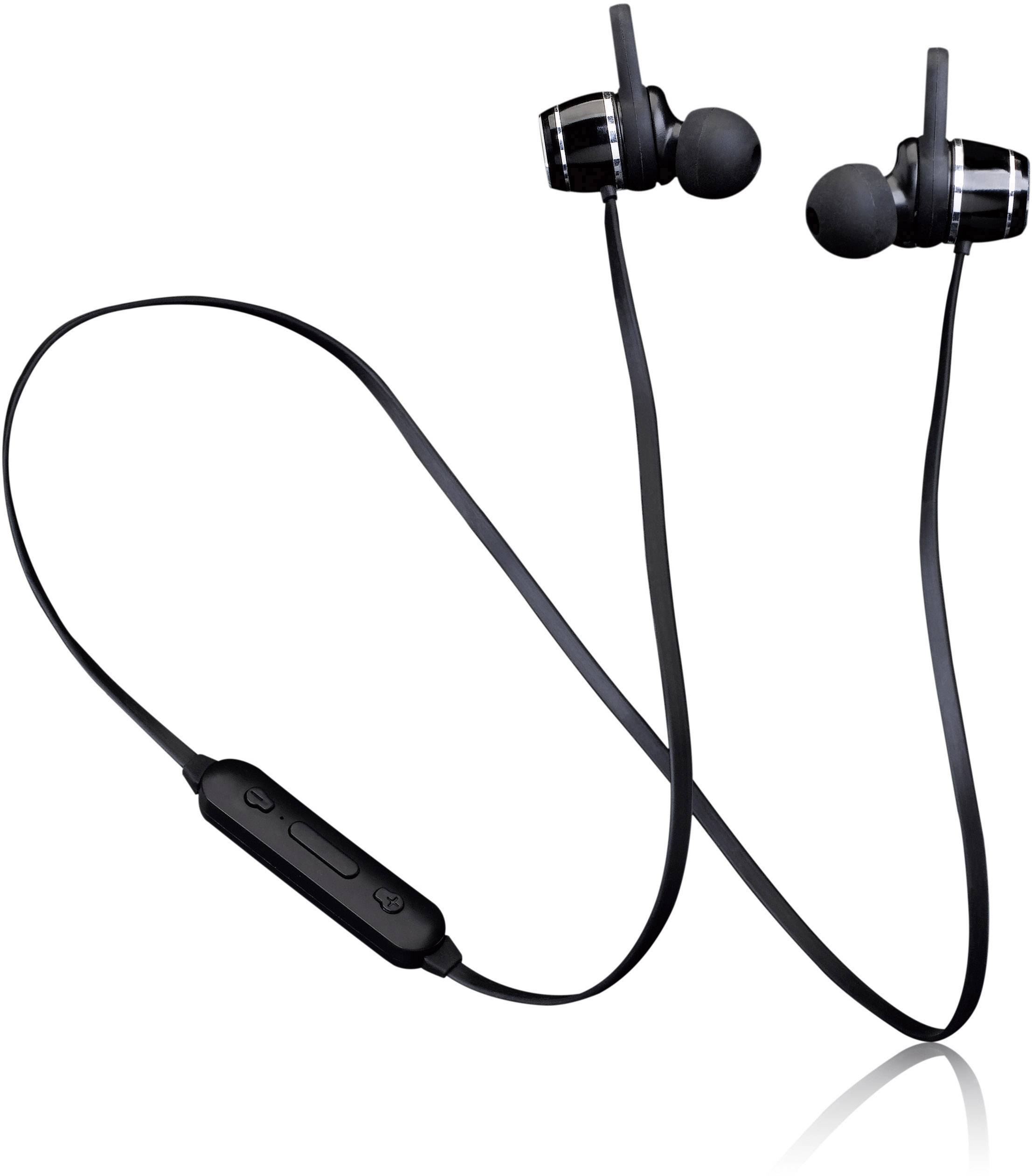 LENCO EPB-030BK Bluetooth Sport Kopfhörer In Ear Headset, Schweißresistent Schwarz