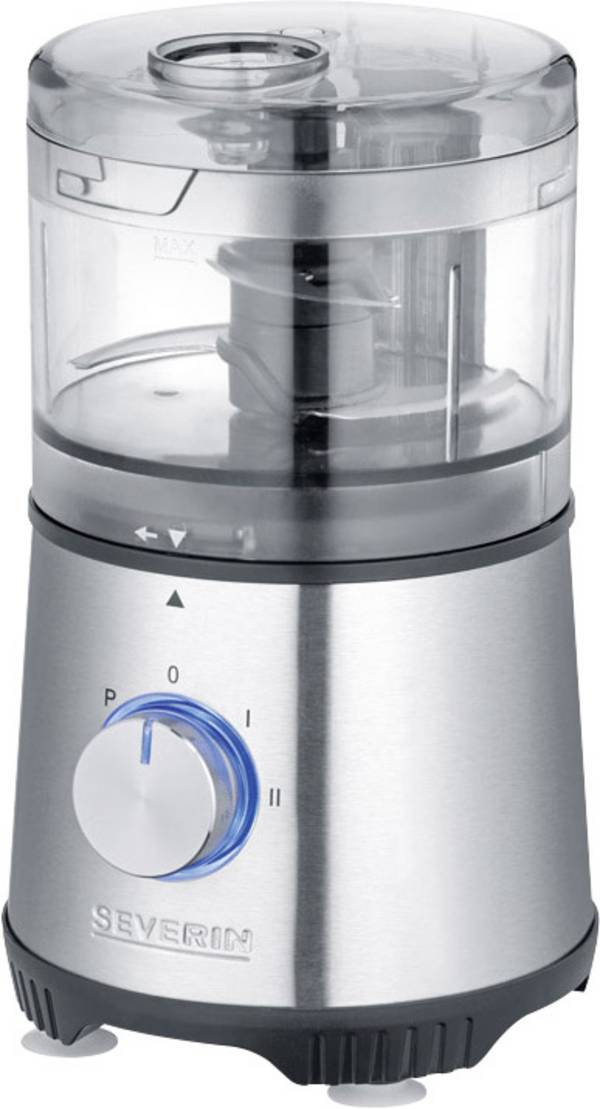 Severin KM 3865 Zerkleinerer 400 W Edelstahl (gebürstet), Schwarz