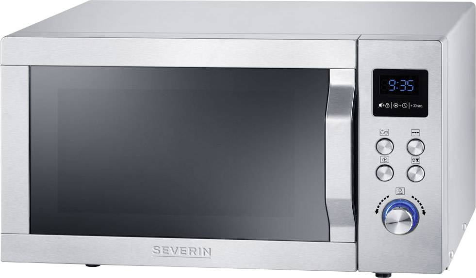 Severin MW 7753 Mikrowelle Edelstahl (gebürstet) 900 W Grillfunktion ...