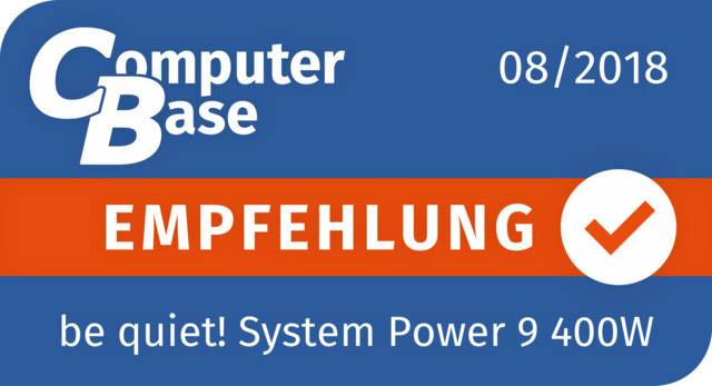 Preisbild für BeQuiet System Power 9 PC Netzteil 400 W ATX 80PLUS® Bronze