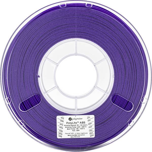 Polymaker 70172 6938936701729 Filament ABS  2.85 mm 1 kg Violett PolyLite 1 St.