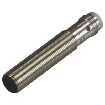 Ein zylindrischer Metallsensor mit glatter Oberfläche und abgerundetem Ende, oft verwendet in industriellen Anwendungen zur Objekterkennung.