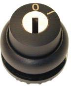 Eaton 216882 M22S-WS Schlüsseltaste Frontring Kunststoff Schlüssel Schwarz 1 St.