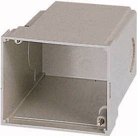 Metallrahmen mit offenem Gehäuse, wahrscheinlich ein Bauteil für technische oder elektronische Anwendungen.