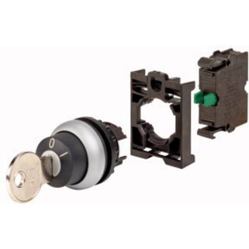 Eaton 110917 M22-WRS-K10-BVP Schlüsselschalter Frontring Kunststoff Schlüssel Schwarz 1 St.