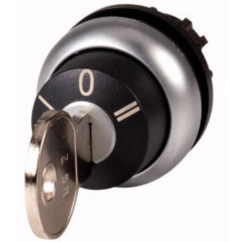 Eaton 111773 M22-WRS3-MS2 Schlüsseltaste Frontring Kunststoff Schlüssel Schwarz 1 St.