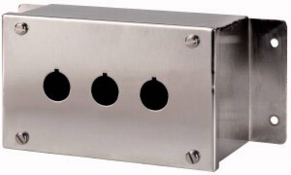 Eaton M22-I3M/SS 118460 Aufbaugehäuse 3 Einbaustellen (Ø x H) 22 mm x 84 mm  Grau 1 St.