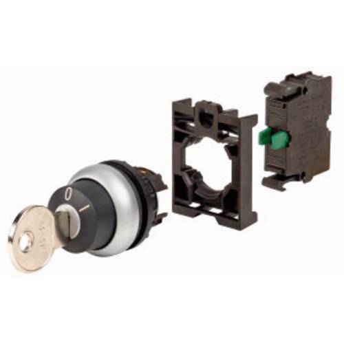 Eaton 110921 M22-WS-K10-BVP Schlüsseltaster Frontring Kunststoff Schlüssel Schwarz 1 St.