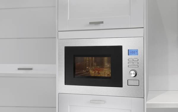 Bomann MWG 3001 H EB Mikrowelle Edelstahl 900 W Einbaufähig