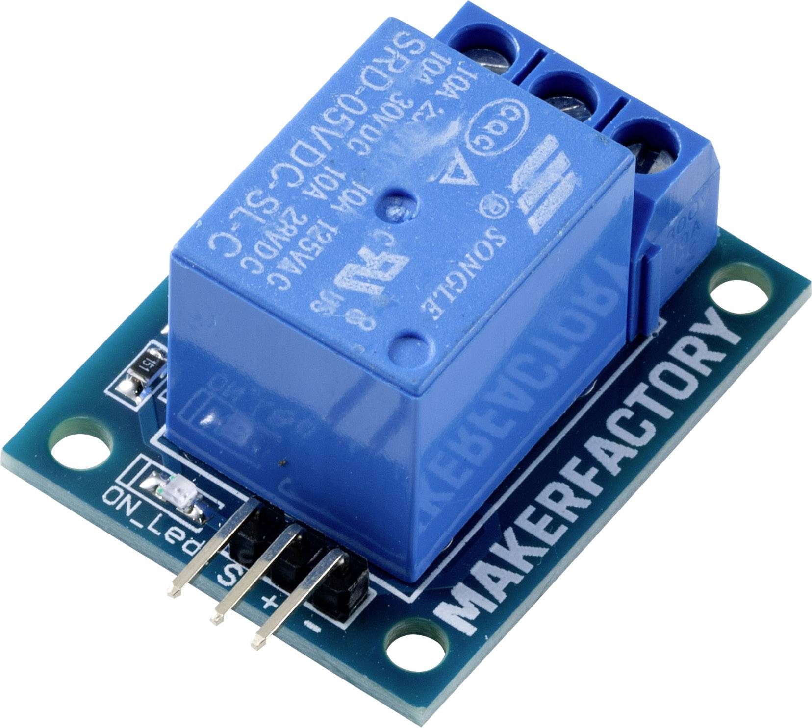 MAKERFACTORY MF-6402384 Relais Modul 1 St. Passend für (Entwicklungskits): Arduino-2