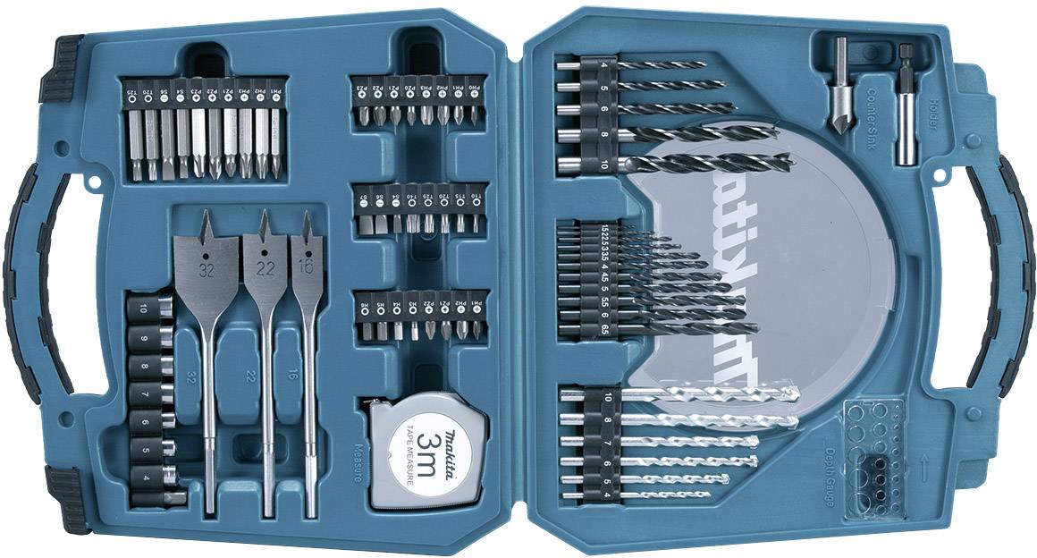 Makita D-47145, Bohrer-Bit-Set, 71-teilig im Koffer