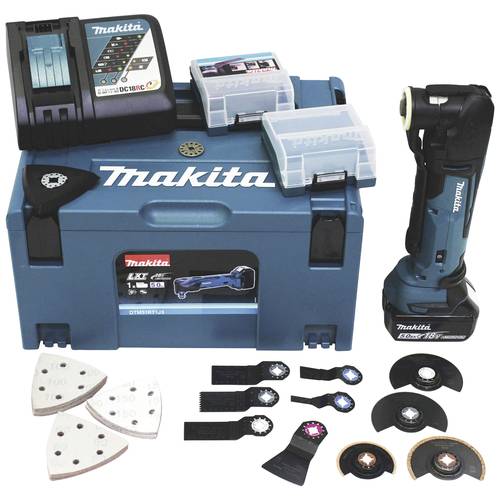 Makita DTM51RT1J3 DTM51RT1J3 Akku-Multifunktionswerkzeug 18 V 5 Ah Anzahl mitgelieferte Akkus 1