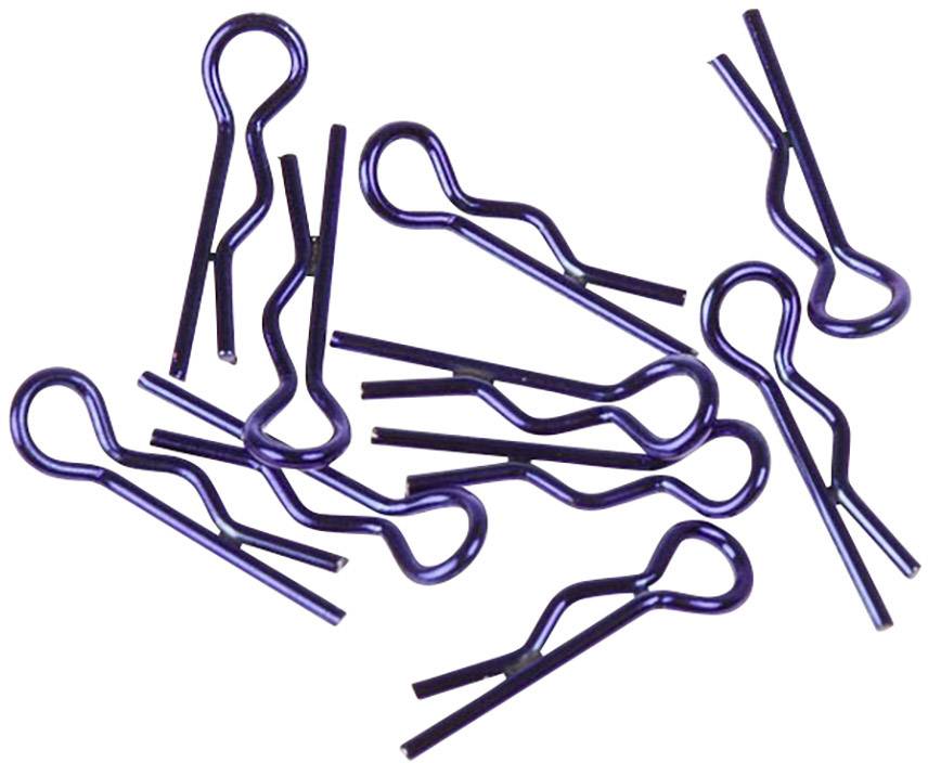 XCeed 1:10 Karosserie-Klammern Blau (metallic) 1 St.