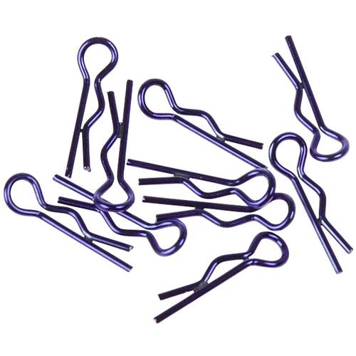 XCeed 1:10 Karosserie-Klammern Blau (metallic) 1 St.