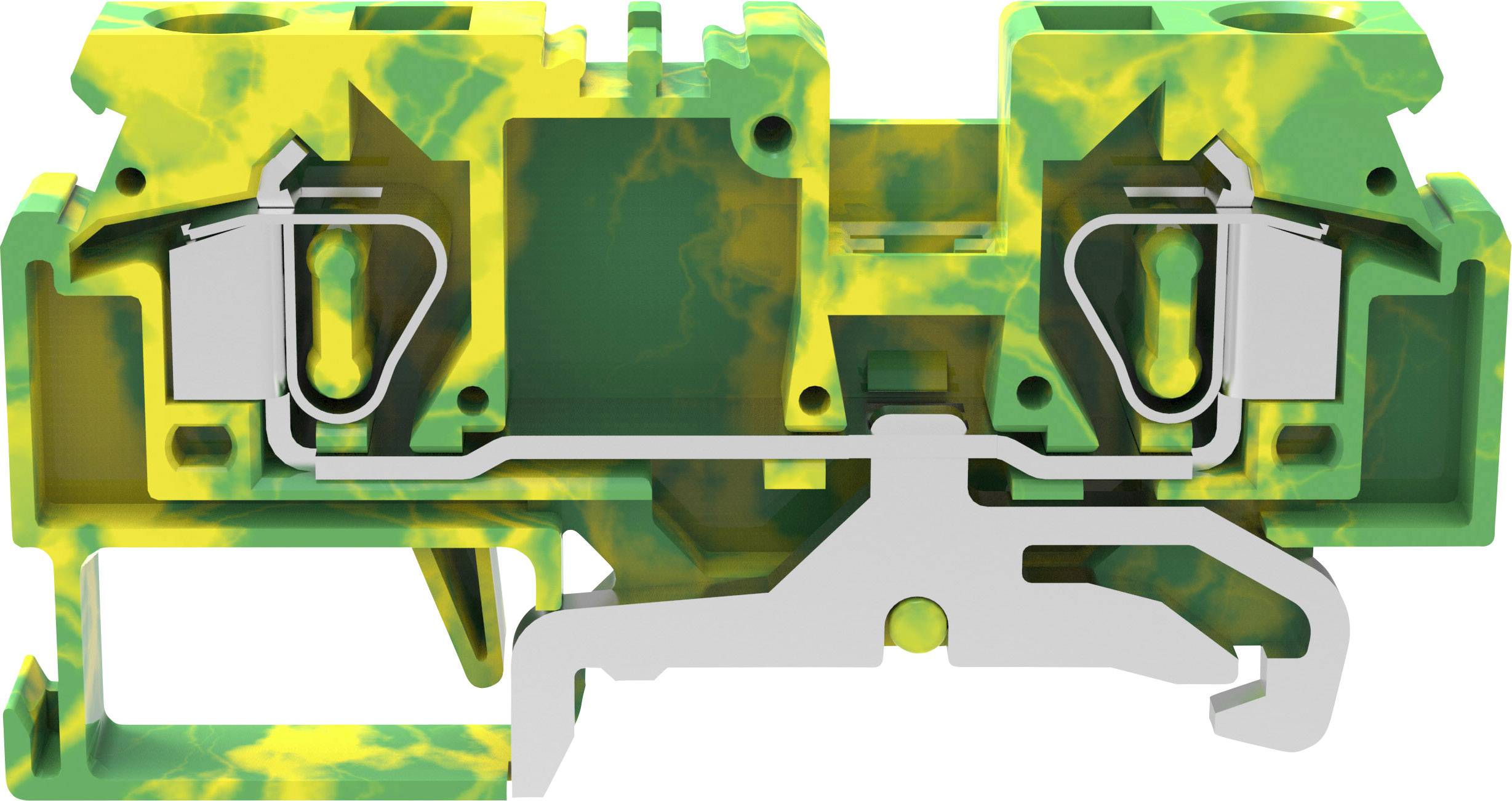 Degson WS6-PE-01P-1C-00A(H) Schutzleiterklemme Federklemme Grün, Gelb 1 St.