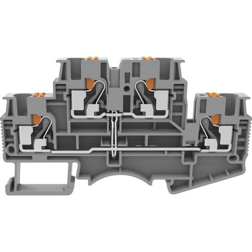 Thumbnail - Degson DSKK4-01P-11-50-A(H) Doppelstock-Durchgangsklemme Push-In-Klemme Grau 1 St.