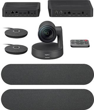 Logitech Rally Plus Ultra-HD Modulares 4K-Videokonferenzsystem 3840 x 2160 Pixel Standfuß
