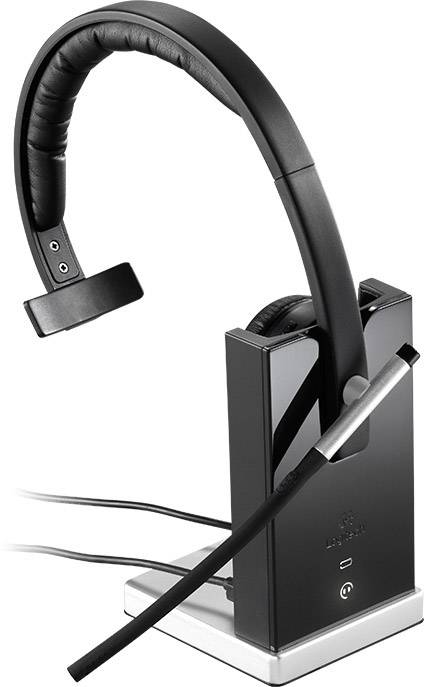 Logitech Mono H820e On Ear Headset Funk, kabelgebunden, DECT Mono Schwarz Mikrofon-Stummschaltung Computer-1