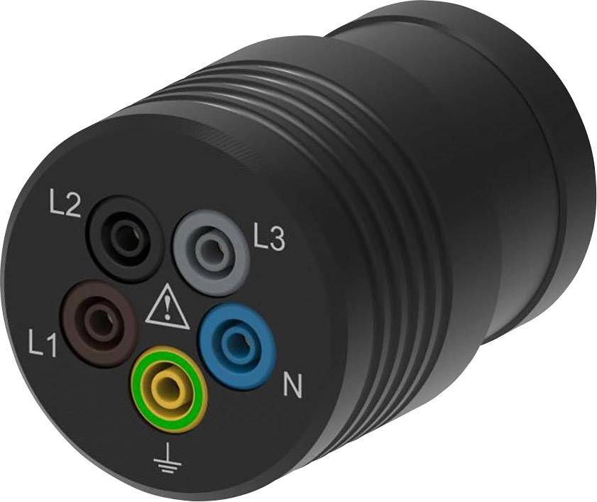 Schützinger SA 8713 Messadapter CEE-Stecker 32 A 5polig - Buchse 4 mm berührungssicher Schwarz