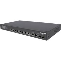 Image of Intellinet 8-Port Gigabit Ethernet Ultra PoE-Switch mit 4 Uplink-Ports und LCD-Anzeige 380W 19 Zoll Netzwerk-Switch RJ45
