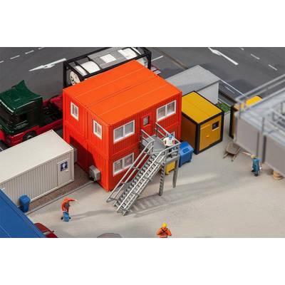 Faller 130135 H0 4er-Set Baucontainer, orange