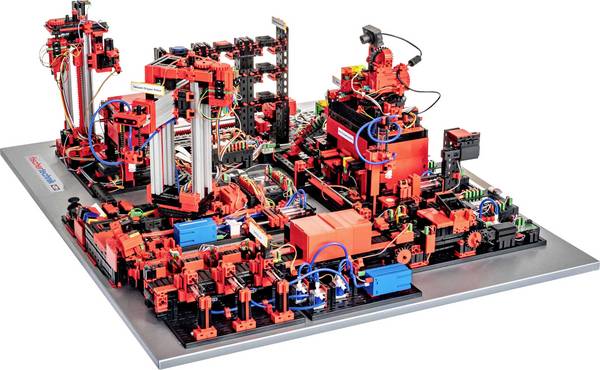fischertechnik education 560841 Lernfabrik 4.0 24V m. SPS-Anschlussboard Trainings- und Simulationsmodell
