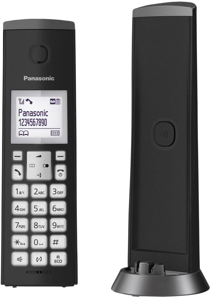 Panasonic KX-TGK220 DECT Schnurloses Telefon analog Geräuschreduzierung Schwarz-1