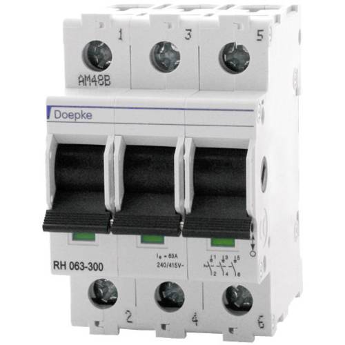 Doepke 09981062 RH 063-300 Hauptleitungsschutzschalter 3polig 63 A 240 V, 415 V