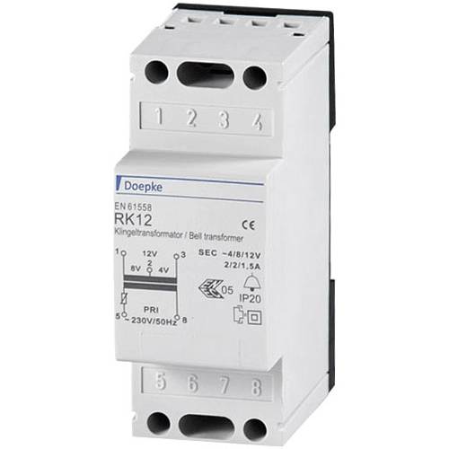 Thumbnail - Doepke 09980033 Klingel-Transformator 4 V, 8 V, 12 V 2 A