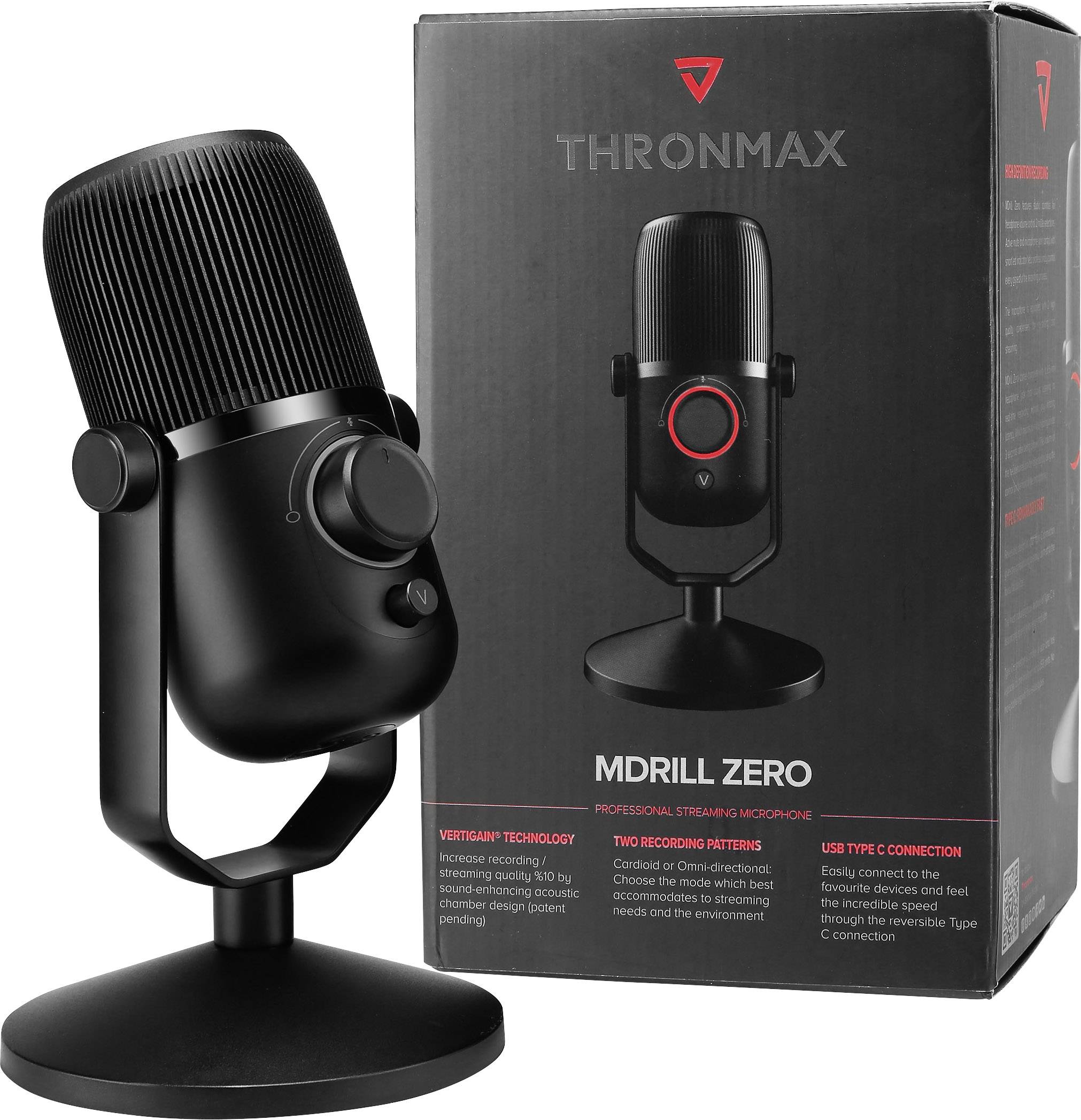 Stand USB-Studiomikrofon Thronmax M4 Übertragungsart (Details):Kabelgebunden Standfuß, inkl. Kabel-4