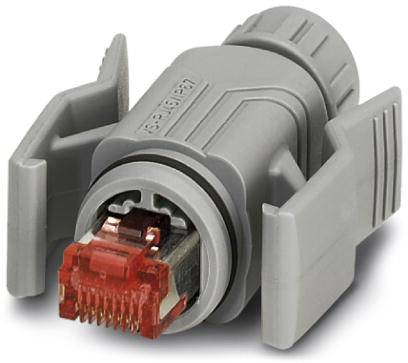 Phoenix Contact CUC-V06-C1PGY-S/R4CE8:1 RJ45-Steckverbinder 1414383 Stecker, gerade Polzahl Sensoren 8 Grau 1 St.